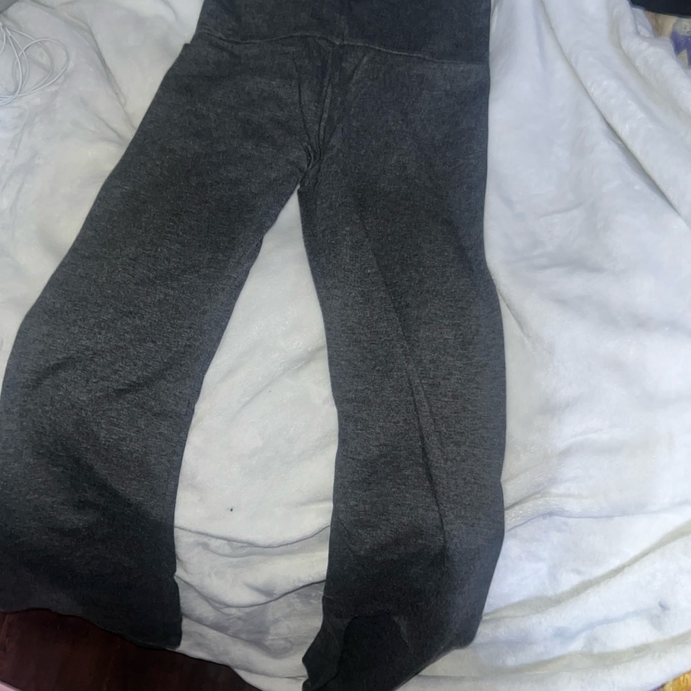 Dark gray flared leggings size small